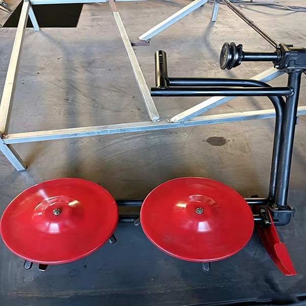 2 Discs Grass Mower Working with Rotary Tiller